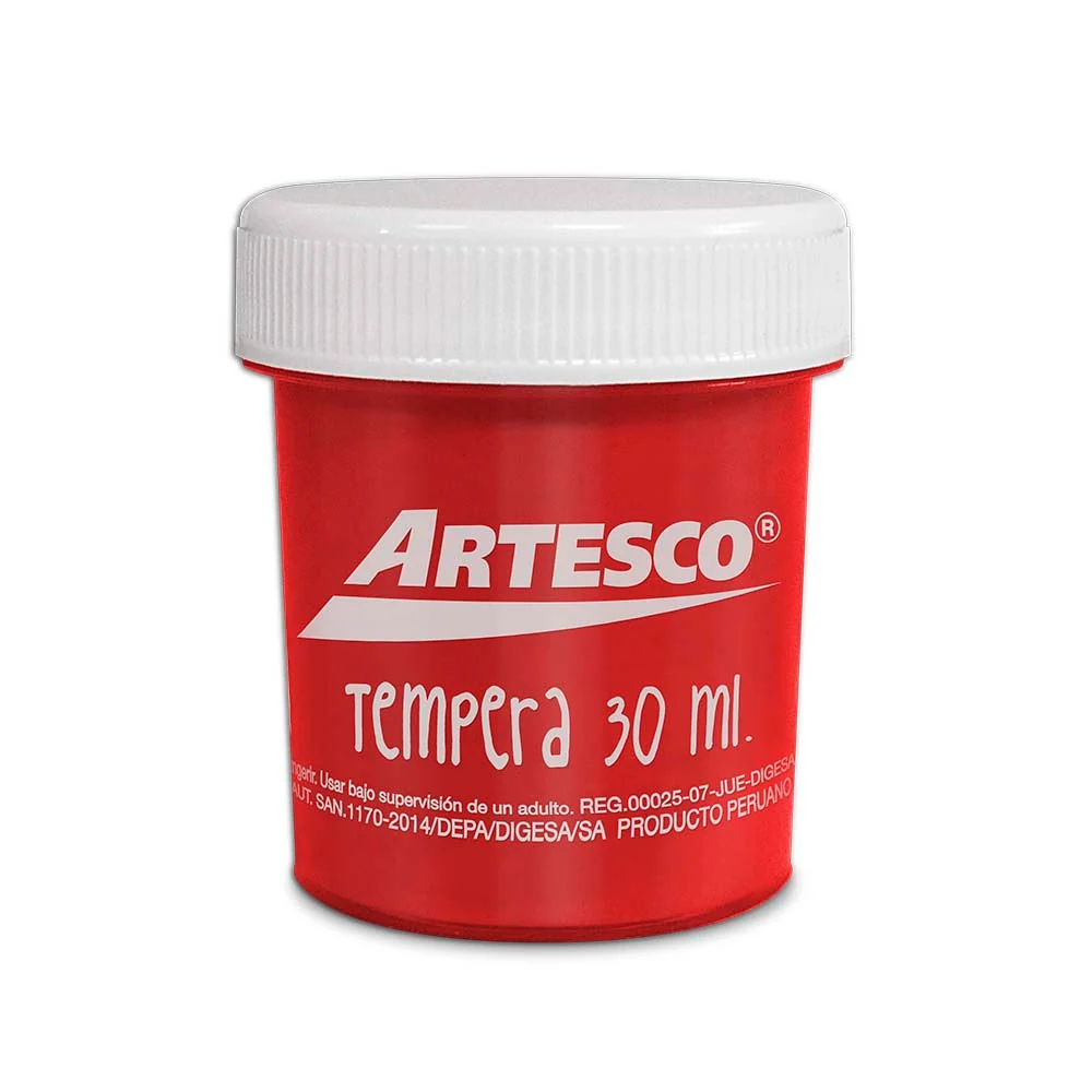 TEMPERA 30ML ROJO ART